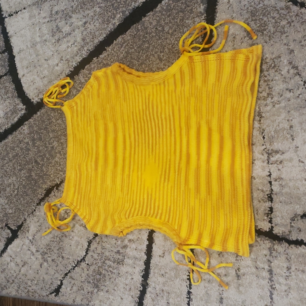 4 for $15 Shein yellow crop top